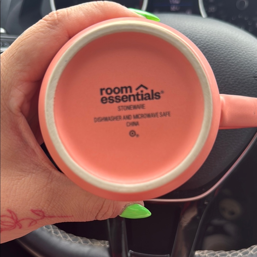 Coral Ceramic Mug - Totes a Morning Person - Picture 3 of 3